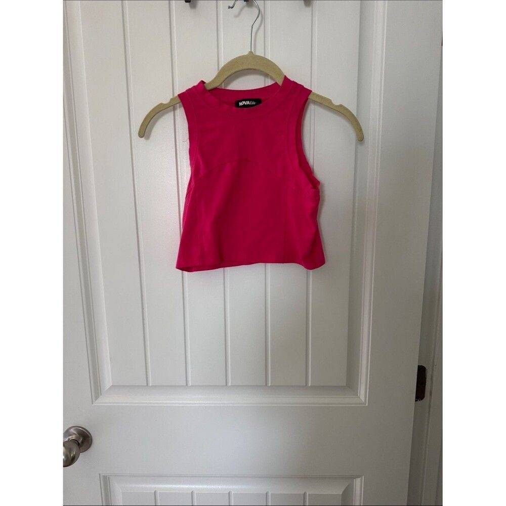 Girls' Hot Pink Sleeveless Tank Top